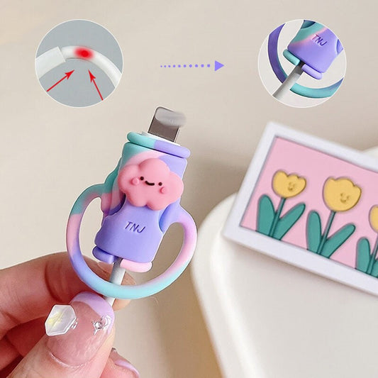 2in1 Kabel-Schutzhülle: Bruchsicher & stylisch ✨🌈