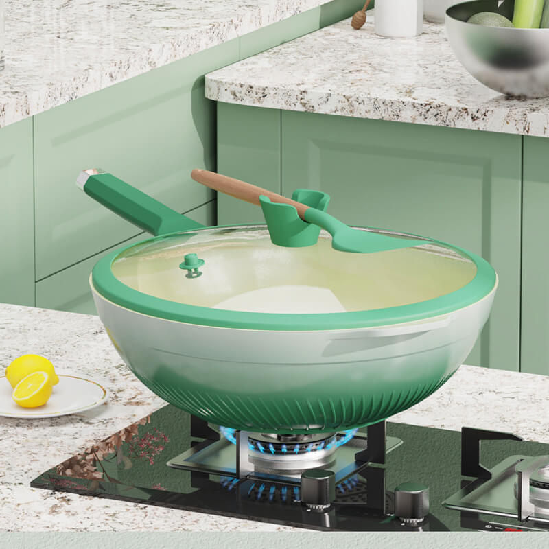 Nettes Geschenk*Antihaft-Kochgeschirr aus Ton-Aluminium-Druckguss