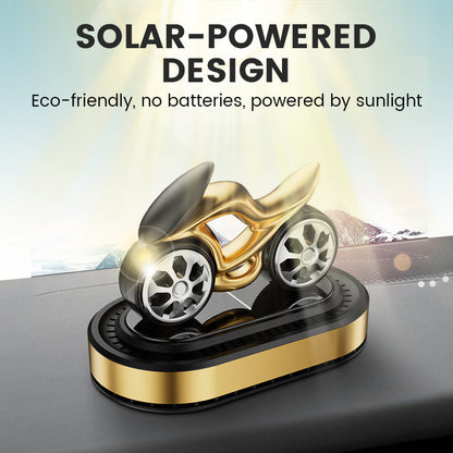Solarbetriebener Auto-Lufterfrischer in Motorradform
