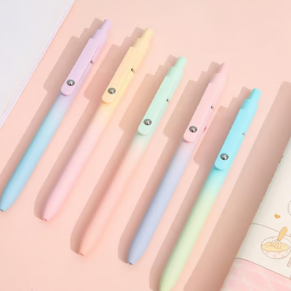 ✒️ 5er-Set Kugelschreiber mit schwarzer Tinte (Klickmechanismus)