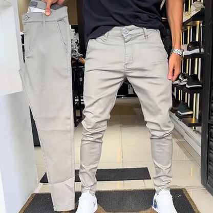 ✨Neues Design für 2025👖Herren Slim-Fit Freizeithose in Unifarben