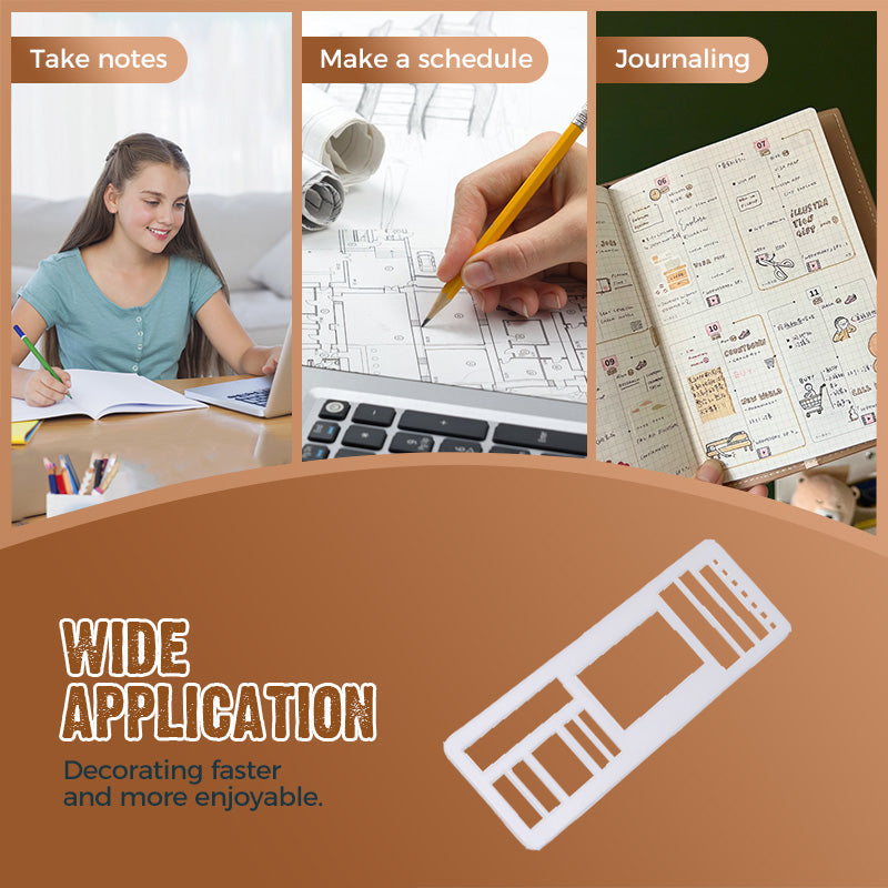 Handgefertigte flexible Schablone fürs Bullet Journal ✨📓