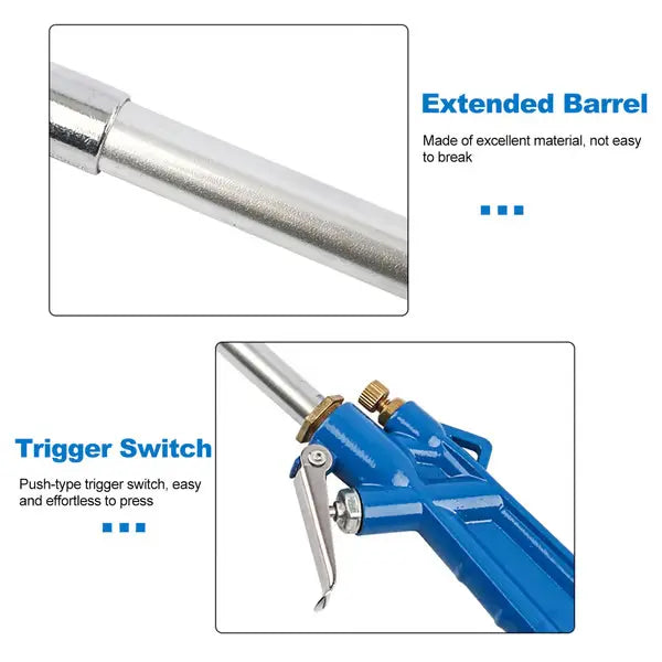 🔧 Industrie-Luftpistole mit Hochdruck – Schnelle Reinigung für Werkstatt, Auto & Haushalt | Robust & ergonomisch