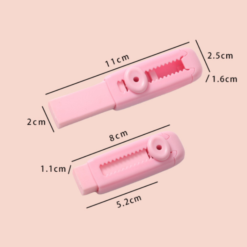 Schiebbarer, einziehbarer Radiergummi mit austauschbarer Mine