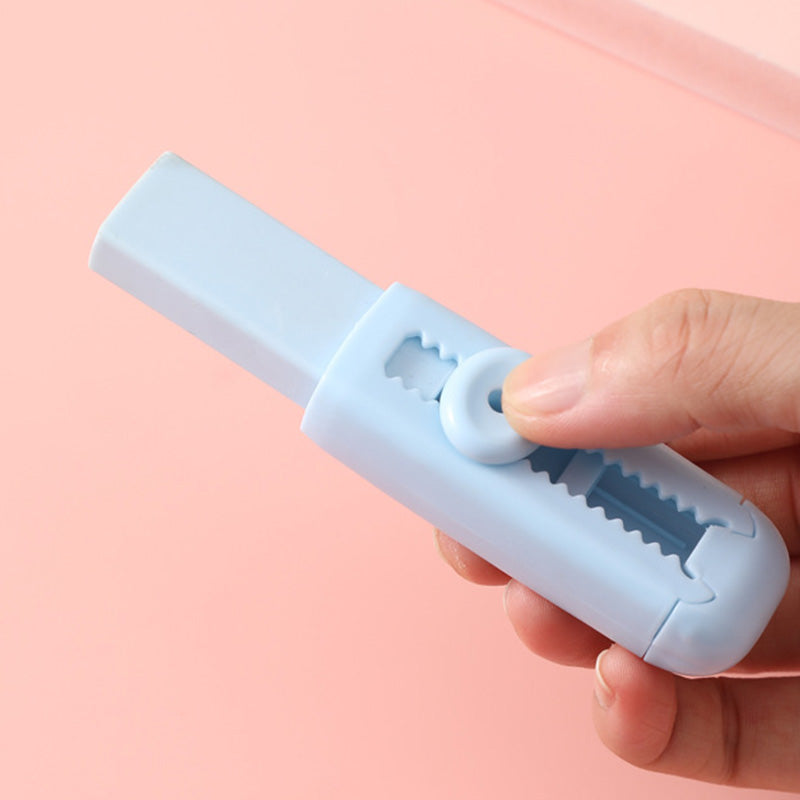 Schiebbarer, einziehbarer Radiergummi mit austauschbarer Mine