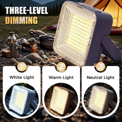 🌙 Nie ohne Licht im Dunkeln! – Tragbare, wasserdichte Solar-Campinglampe – solarbetrieben, robust & immer einsatzbereit – perfekt für Camping & Outdoor 🔦✨