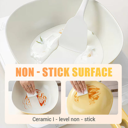 ⏰ 50 % Rabatt 🔥 Keramik-Antihaftpfanne mit Deckel für perfekte Bratergebnisse 🍳