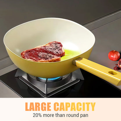 ⏰ 50 % Rabatt 🔥 Keramik-Antihaftpfanne mit Deckel für perfekte Bratergebnisse 🍳