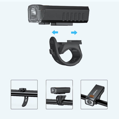 Wasserdichtes, wiederaufladbares LED-Fahrradlicht mit Clip