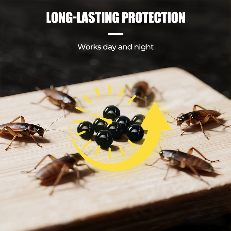 Starke Gelperlen zur Kakerlakenabwehr