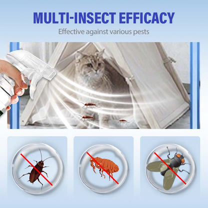 Langanhaltendes Insektenspray für drinnen und draußen gegen Schaben