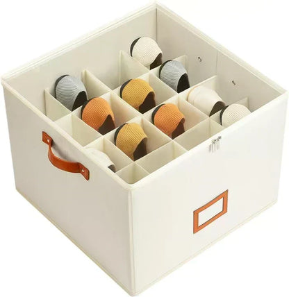 💥 Schuh-Organizer aus Stoff – platzsparende Aufbewahrungsbox – für bis zu 12 Paar Schuhe – ideal für Kleiderschränke, Flure & Reisen – schützt vor Staub & Schmutz