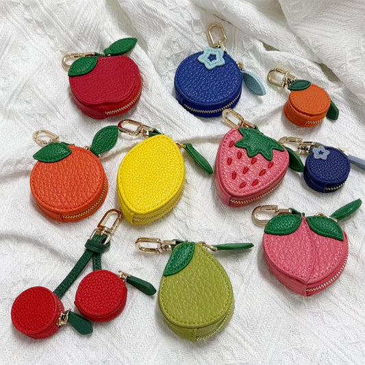 Niedliches fruchtförmiges Mini-Münzetui! 🍓🍋🍒✨