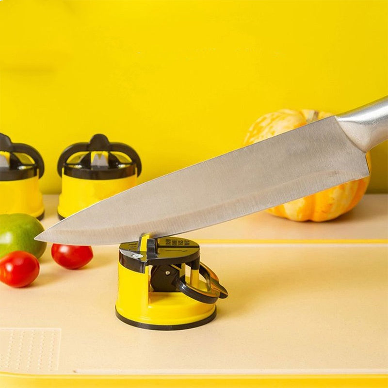 Mini-Messerschärfer mit Saugfuß