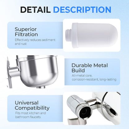 Wasserfilter für den Wasserhahn an der Spüle 🚰✨💧