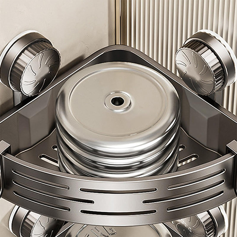 Wandmontierter Dreieckskorb mit bohrfreiem Saugnapf