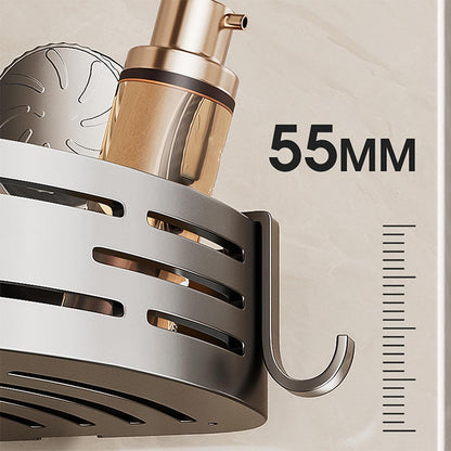 Wandmontierter Dreieckskorb mit bohrfreiem Saugnapf