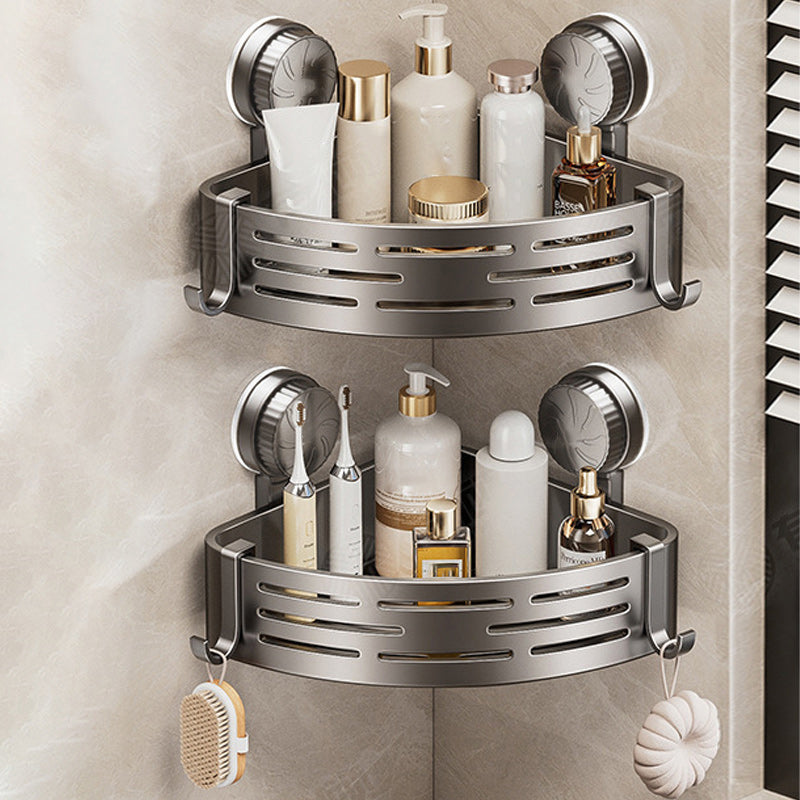 Wandmontierter Dreieckskorb mit bohrfreiem Saugnapf