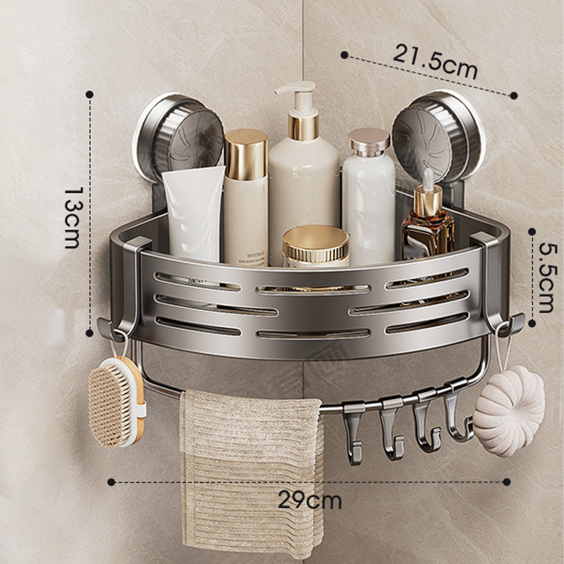 Wandmontierter Dreieckskorb mit bohrfreiem Saugnapf