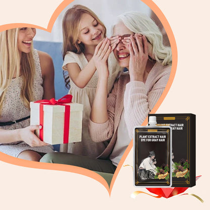 🔥🥰Haarfärbemittel mit Pflanzenextrakten für graues Haar