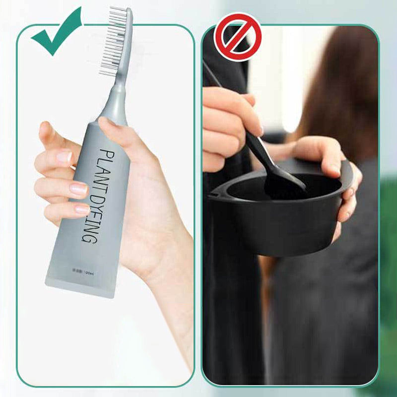 ✨ Deutsche Pflanzenhaarfarbe für Salon-Perfekte Wurzeln – 100% Pflanzenkraft, Einfache Anwendung & Deckt Graues Haar In 5 Minuten 🌿