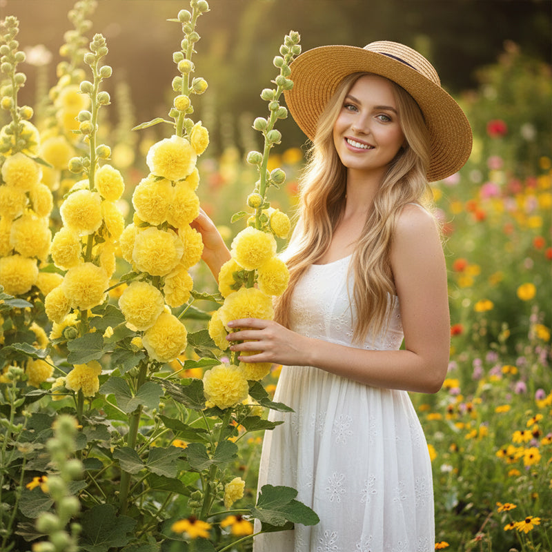 Mehrjährig blühende Stockrosensamen
