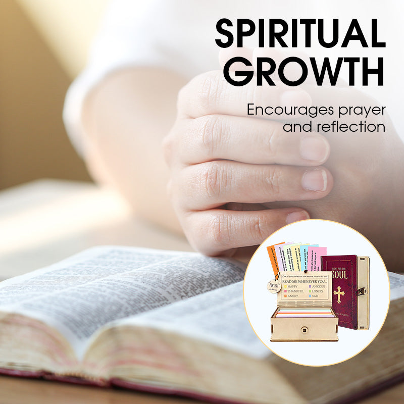 🔥Zeitlich begrenzter Rabatt🎁 ✝️Handgefertigte Holzkiste mit Bibelversen – Tägliche Bibelverse (🎁 Eine Erinnerung an Gottes Worte💖)