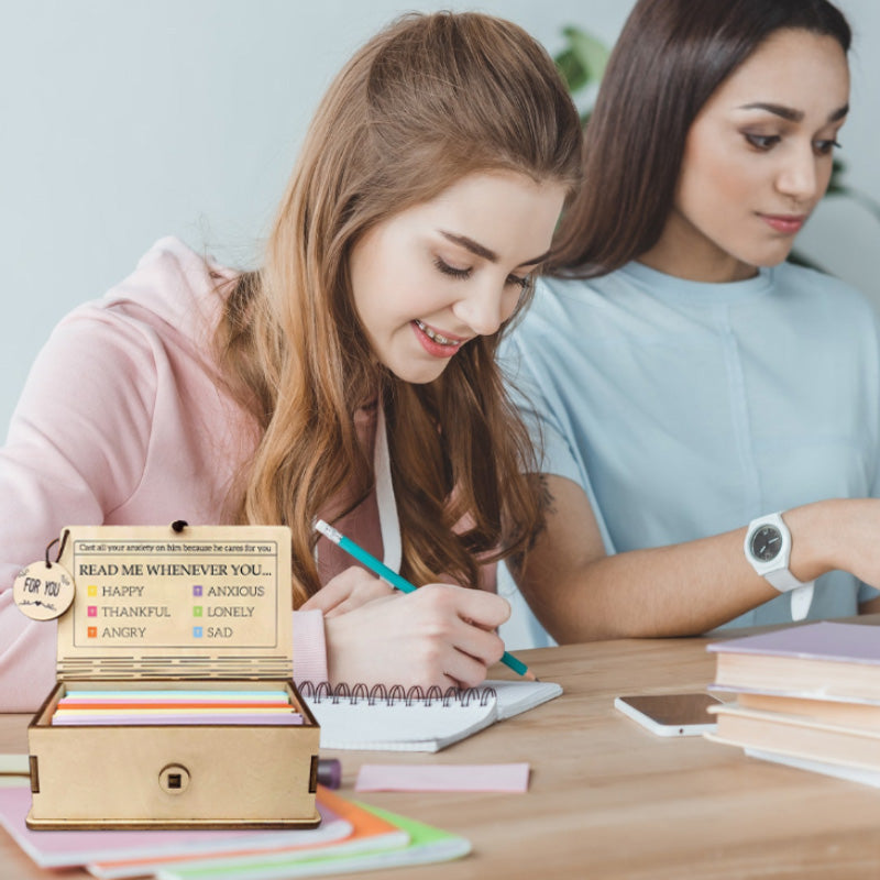 🔥Zeitlich begrenzter Rabatt🎁 ✝️Handgefertigte Holzkiste mit Bibelversen – Tägliche Bibelverse (🎁 Eine Erinnerung an Gottes Worte💖)