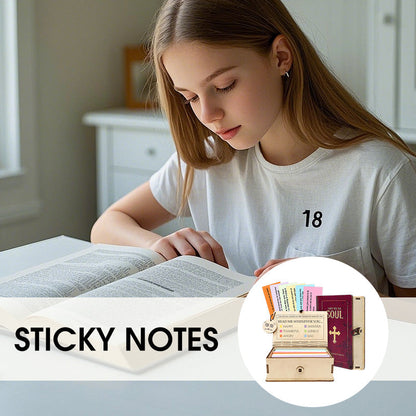 🔥Zeitlich begrenzter Rabatt🎁 ✝️Handgefertigte Holzkiste mit Bibelversen – Tägliche Bibelverse (🎁 Eine Erinnerung an Gottes Worte💖)