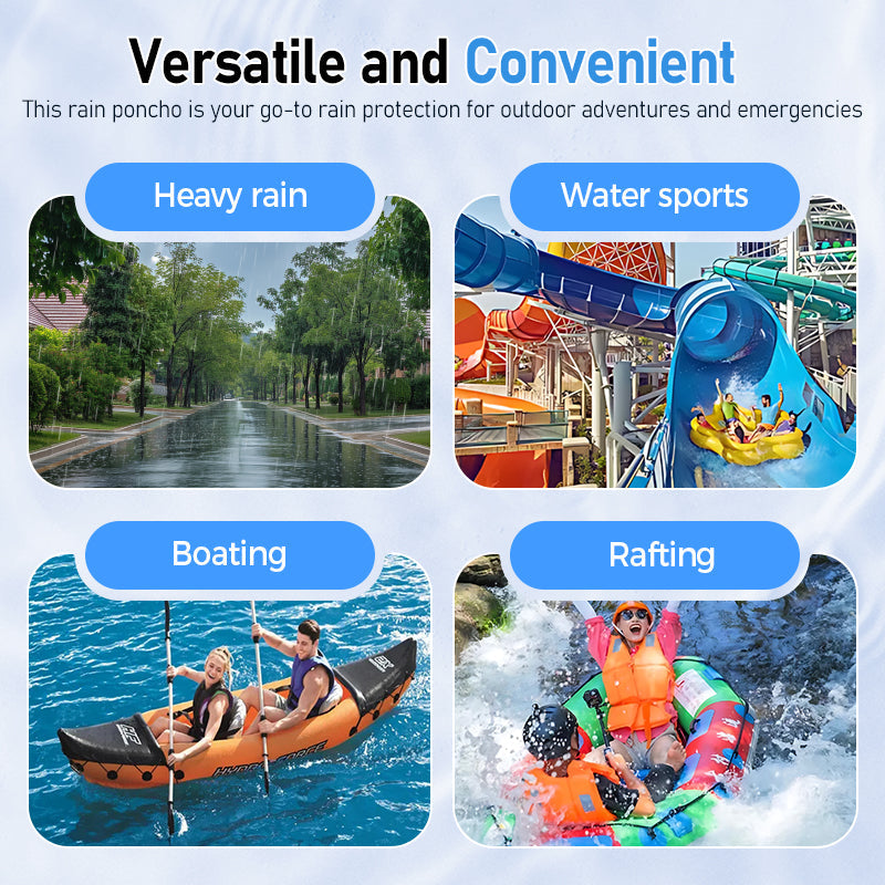 Tragbarer Regenponcho für Erwachsene