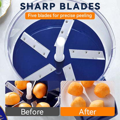 ✨50% RABATT! 🍇🧄 Transparenter elektrischer Obst- und Gemüseschäler – Schnell, einfach und effizient. Perfekt für die täglichen Küchenarbeiten!