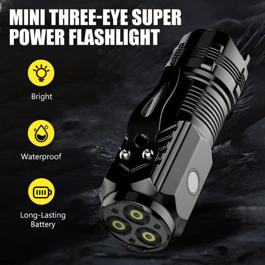 Mini Drei-Augen Super-Leistung Taschenlampe 💡⚡