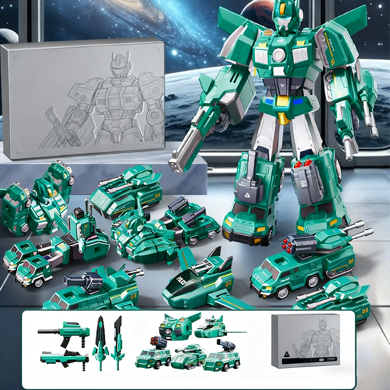 💥 ZEITLICH BEGRENZTES ANGEBOT! 🔥9-in-1 magnetisches transformierendes Auto- und Roboterspielzeug