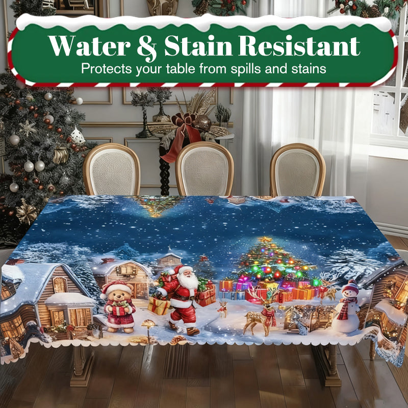 🔥Solange der Vorrat reicht 50% Rabatt!🎉Stilvolle Tischdecke mit Weihnachtsmotiv