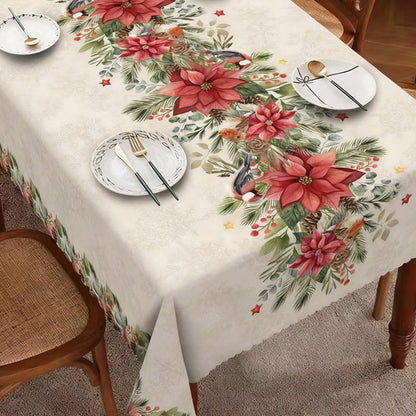 🔥Solange der Vorrat reicht 50% Rabatt!🎉Stilvolle Tischdecke mit Weihnachtsmotiv