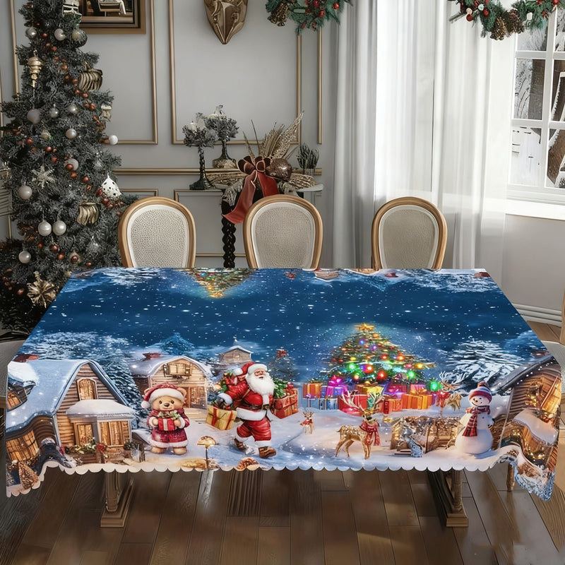 🔥Solange der Vorrat reicht 50% Rabatt!🎉Stilvolle Tischdecke mit Weihnachtsmotiv