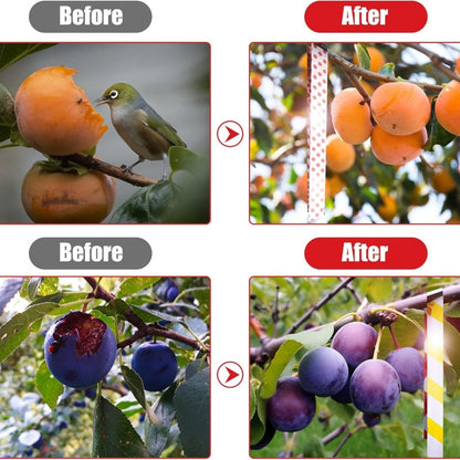 Doppelseitiges Reflektorband gegen Vögel