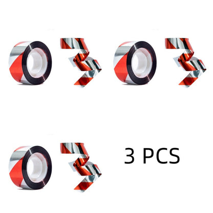 Doppelseitiges Reflektorband gegen Vögel