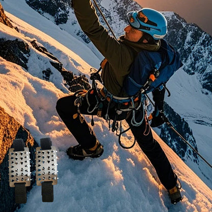 🧊 KAUFEN 1 ERHALTEN 2! ✨ 26-zähnige Eiskrallen - Edelstahlplatten mit Manganstahlspitzen für Eis, Schnee & Schlamm 🏔️❄️