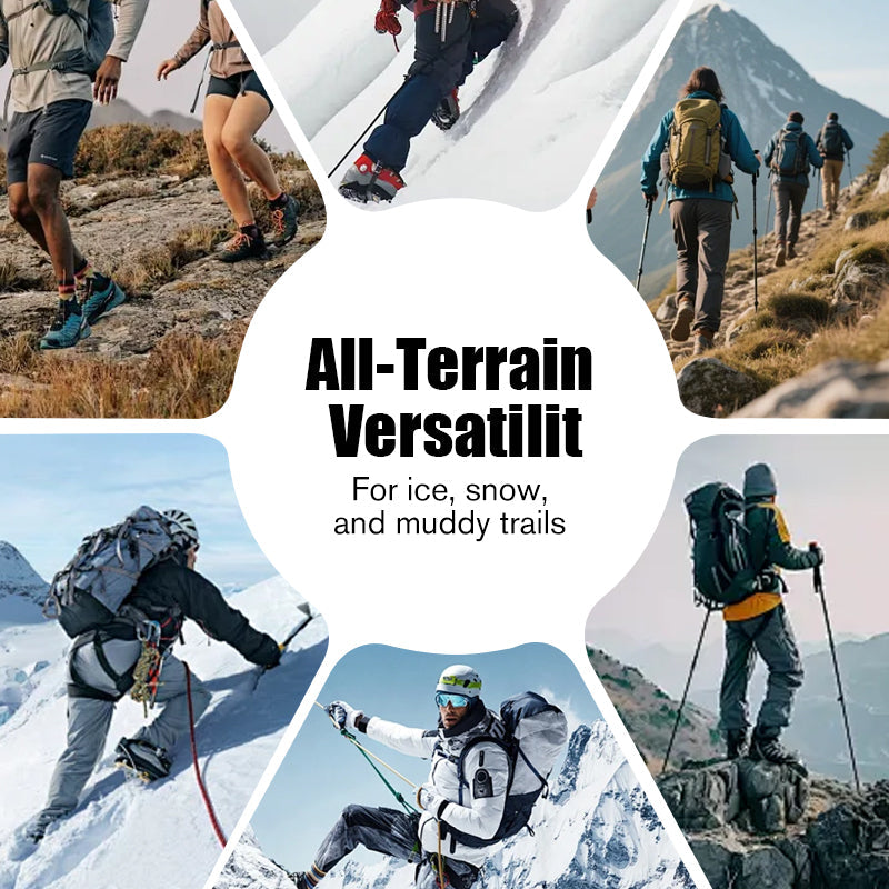 🧊 KAUFEN 1 ERHALTEN 2! ✨ 26-zähnige Eiskrallen - Edelstahlplatten mit Manganstahlspitzen für Eis, Schnee & Schlamm 🏔️❄️