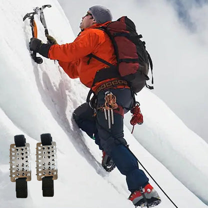 🧊 KAUFEN 1 ERHALTEN 2! ✨ 26-zähnige Eiskrallen - Edelstahlplatten mit Manganstahlspitzen für Eis, Schnee & Schlamm 🏔️❄️