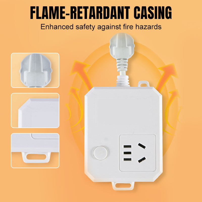 Universal-Adapter & Verlängerungssteckdose mit Automatischer Abschaltung 🔌⚡✅