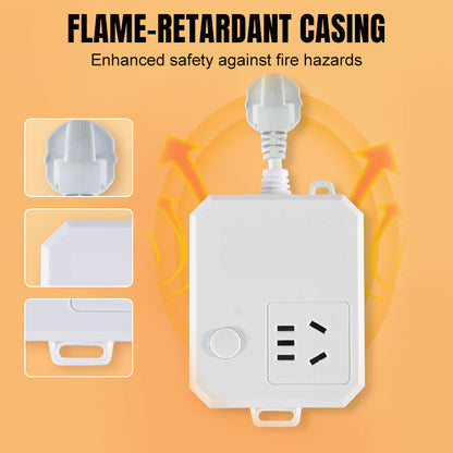 Universal-Adapter & Verlängerungssteckdose mit Automatischer Abschaltung 🔌⚡✅