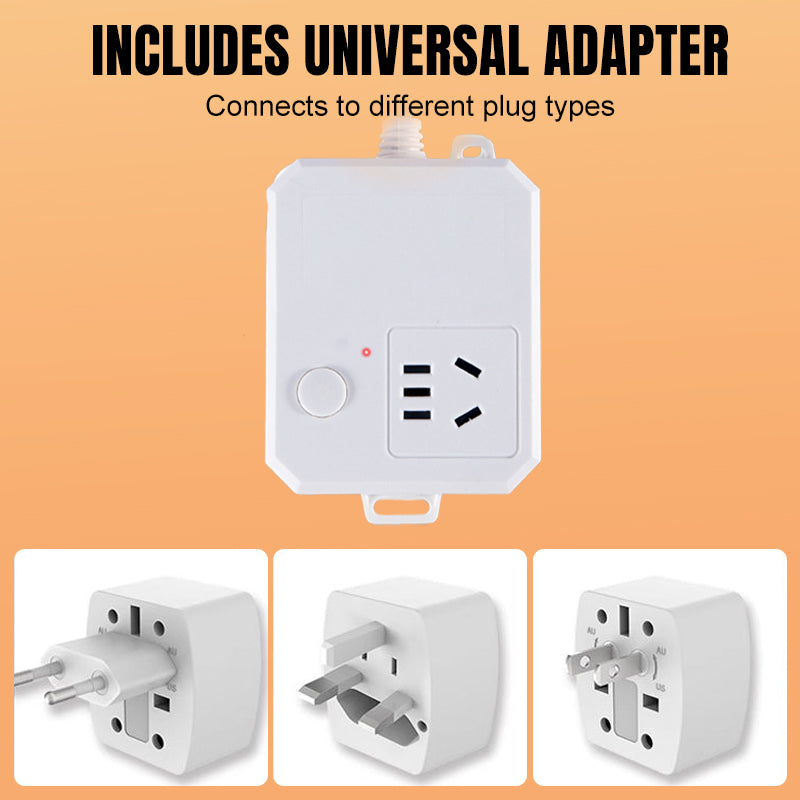 Universal-Adapter & Verlängerungssteckdose mit Automatischer Abschaltung 🔌⚡✅
