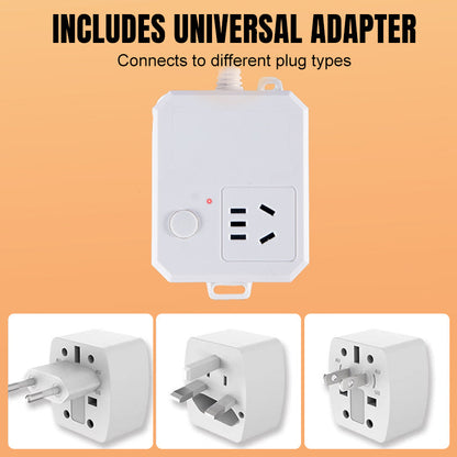 Universal-Adapter & Verlängerungssteckdose mit Automatischer Abschaltung 🔌⚡✅