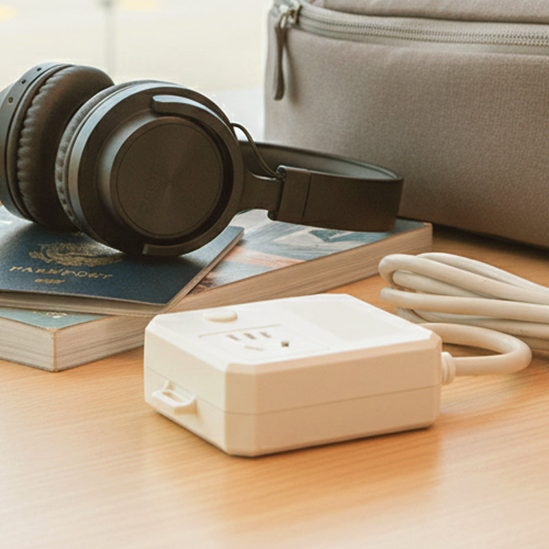 Universal-Adapter & Verlängerungssteckdose mit Automatischer Abschaltung 🔌⚡✅