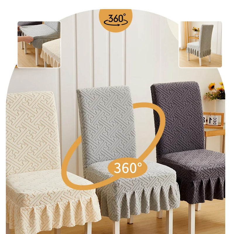 ⏳Zeitlich begrenzt 50 % Rabatt💥Stuhlbezug im neuen Stil mit Jacquard-Kissenaufsatz