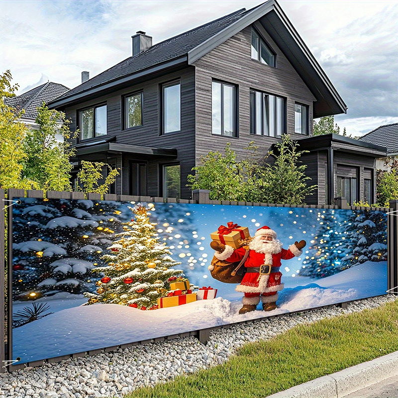 🔥Black-Friday-Mega-Angebot – 50 % Rabatt!🔥Weihnachtsbanner für draußen zum Aufhängen