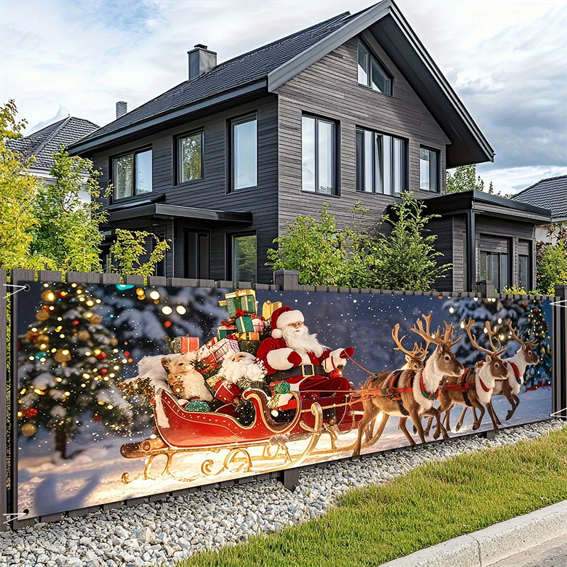 🔥Black-Friday-Mega-Angebot – 50 % Rabatt!🔥Weihnachtsbanner für draußen zum Aufhängen