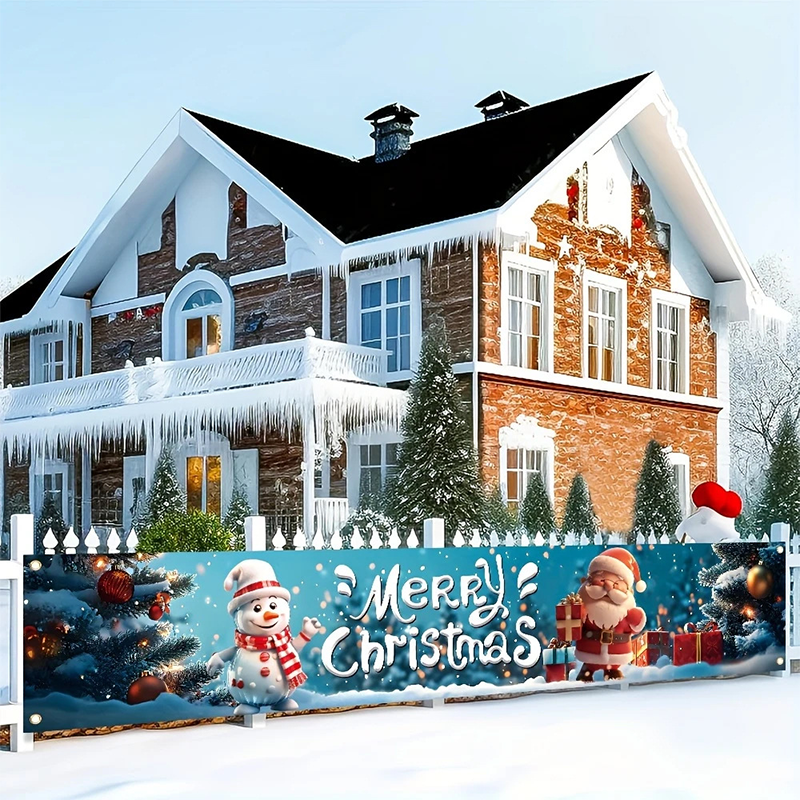 🔥Black-Friday-Mega-Angebot – 50 % Rabatt!🔥Weihnachtsbanner für draußen zum Aufhängen